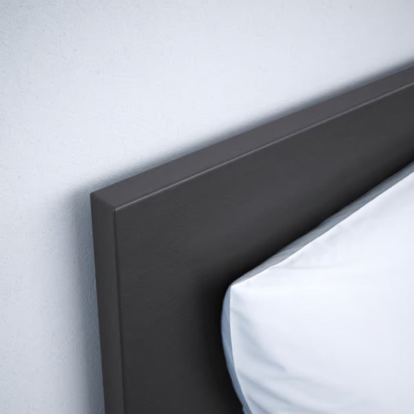 IKEA MALM Bed frame, black-brown/Luröy, King