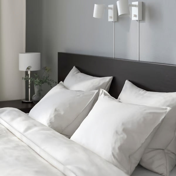 IKEA MALM Bed frame, black-brown/Luröy, King