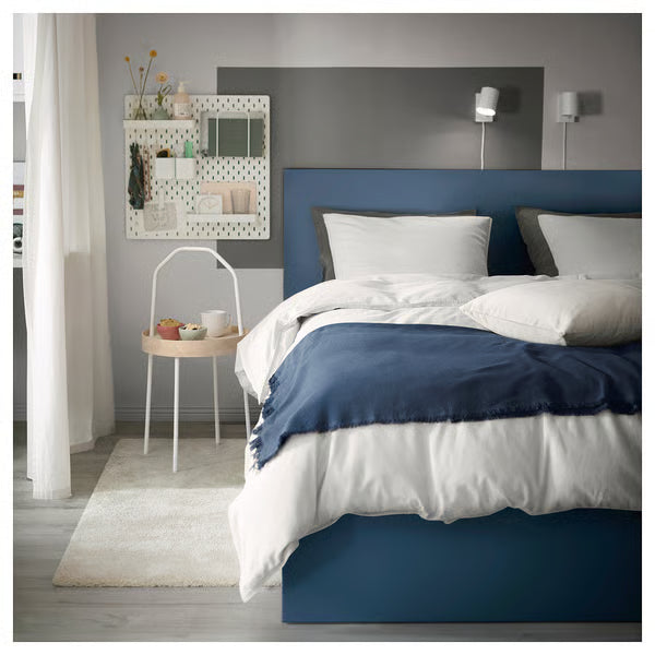 IKEA MALM Bed frame, blue/Lönset, Full