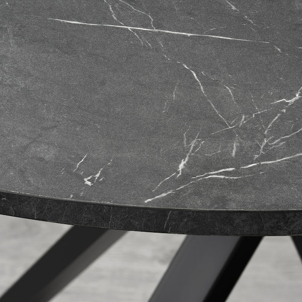 IKEA MARIEDAMM Table, black marble effect, 41 3/8 "
