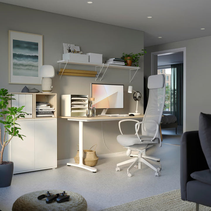 Ikea MARKUS Office chair, Vissle light gray, Medium