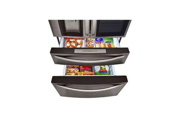 LG 36-inch Wide InstaView® Counter-Depth Refrigerator - 23 cu. ft. - LRMVC2306D