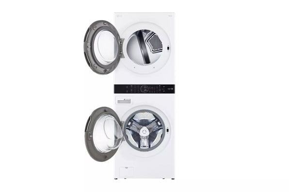 LG WKGX201HWA Single Unit Front Load LG WashTower™ with Center Control™ 4.5 cu. ft. Washer and 7.4 cu. ft. Gas Dryer