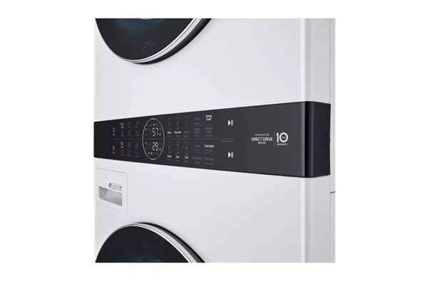 LG WKGX201HWA Single Unit Front Load LG WashTower™ with Center Control™ 4.5 cu. ft. Washer and 7.4 cu. ft. Gas Dryer