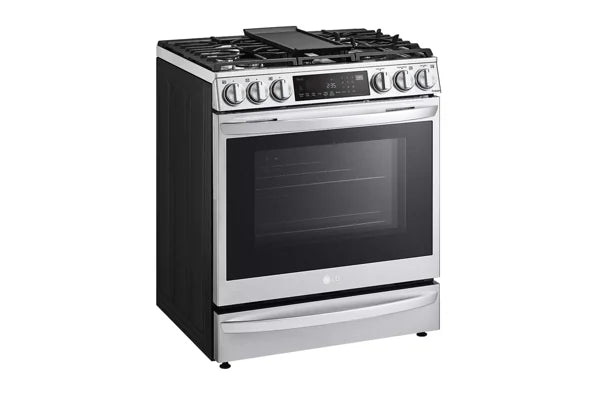 LG LSGL6337F 6.3 cu. ft. Smart Gas Slide-in Range with InstaView® ProBake Convection®, Air Fry, and Air Sous Vide