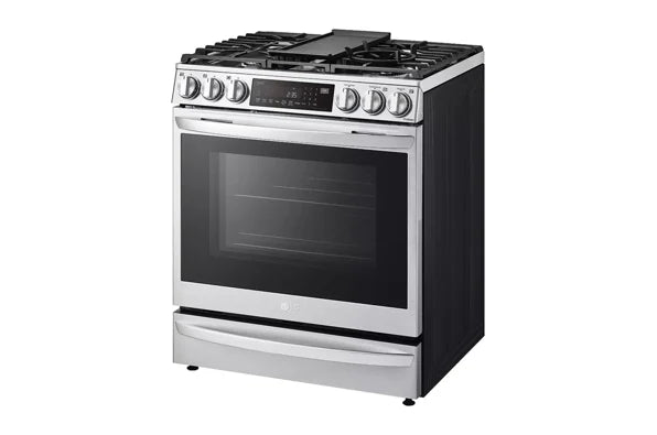 LG LSGL6337F 6.3 cu. ft. Smart Gas Slide-in Range with InstaView® ProBake Convection®, Air Fry, and Air Sous Vide