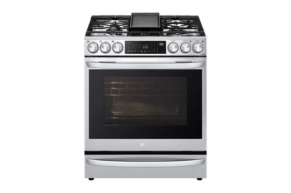 LG LSGL6337F 6.3 cu. ft. Smart Gas Slide-in Range with InstaView® ProBake Convection®, Air Fry, and Air Sous Vide