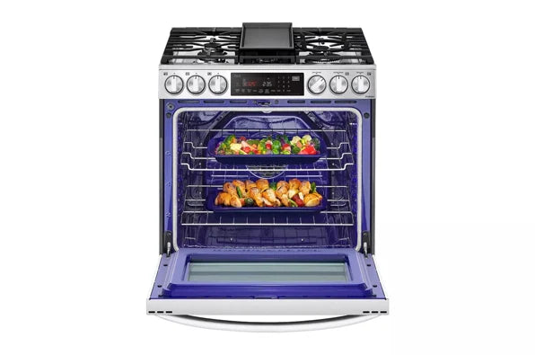 LG LSGL6337F 6.3 cu. ft. Smart Gas Slide-in Range with InstaView® ProBake Convection®, Air Fry, and Air Sous Vide