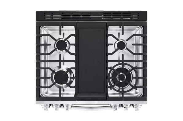 LG LSGL6337F 6.3 cu. ft. Smart Gas Slide-in Range with InstaView® ProBake Convection®, Air Fry, and Air Sous Vide