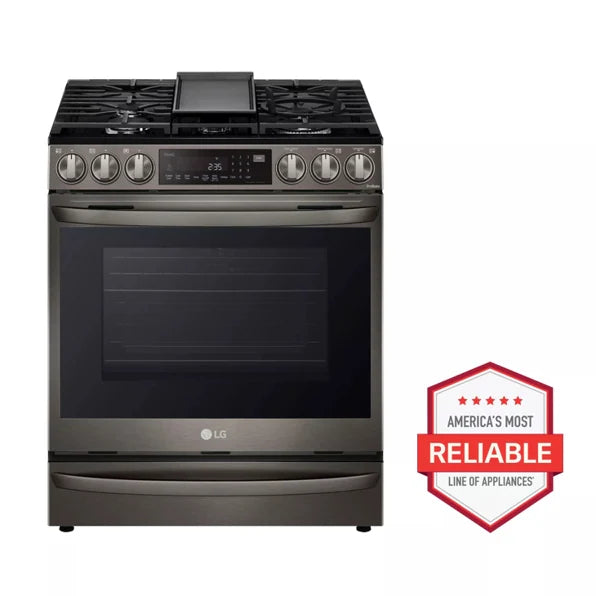 LG LSGL6337D 6.3 cu ft. Smart Wi-Fi Enabled ProBake Convection® InstaView™ Gas Slide-in Range with Air Fry