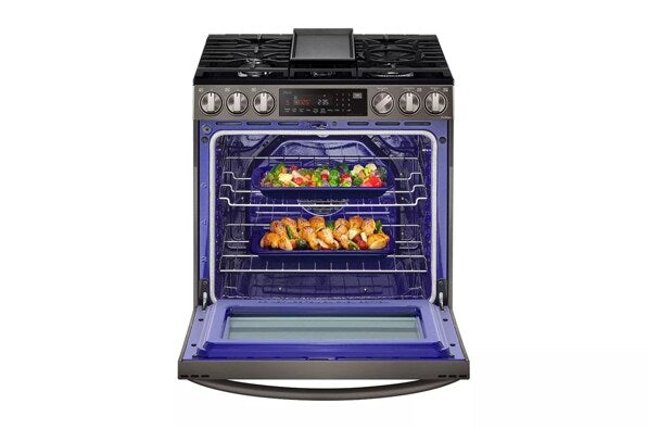 LG LSGL6337D 6.3 cu ft. Smart Wi-Fi Enabled ProBake Convection® InstaView™ Gas Slide-in Range with Air Fry