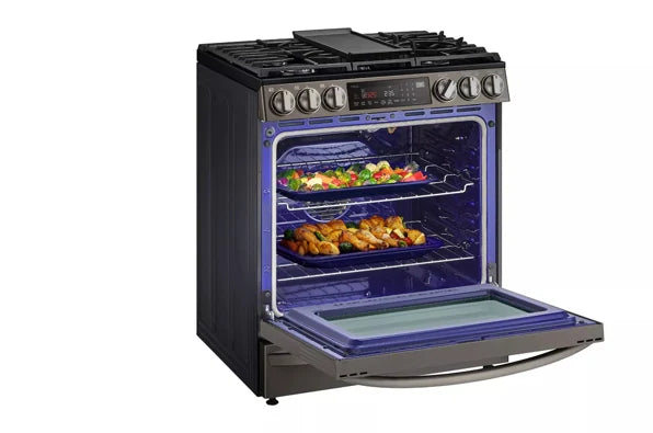LG LSGL6337D 6.3 cu ft. Smart Wi-Fi Enabled ProBake Convection® InstaView™ Gas Slide-in Range with Air Fry
