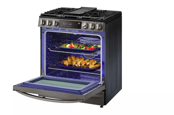 LG LSGL6337D 6.3 cu ft. Smart Wi-Fi Enabled ProBake Convection® InstaView™ Gas Slide-in Range with Air Fry