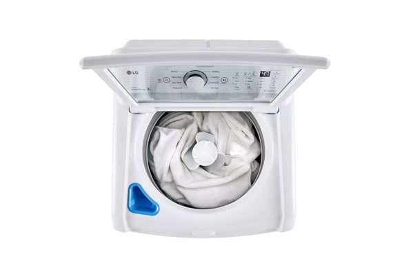 LG WT7005CW 4.3 cu. ft. Ultra Large Capacity Top Load Washer with 4-Way™ Agitator & TurboDrum™ Technology