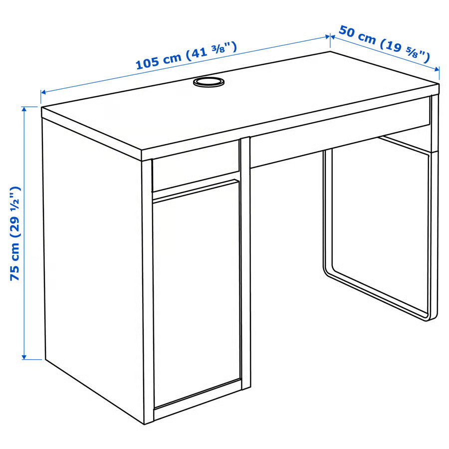 IKEA MICKE Desk, 41 3/8x19 5/8 "