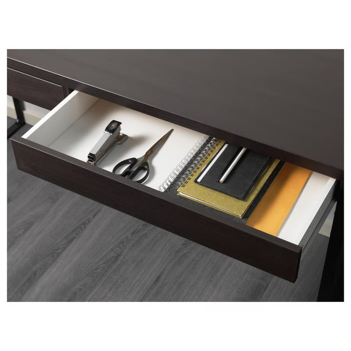IKEA MICKE Desk, black-brown, 55 7/8x19 5/8 "