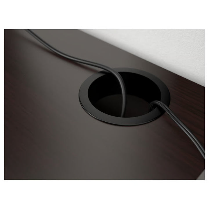 IKEA MICKE Desk, black-brown, 55 7/8x19 5/8 "