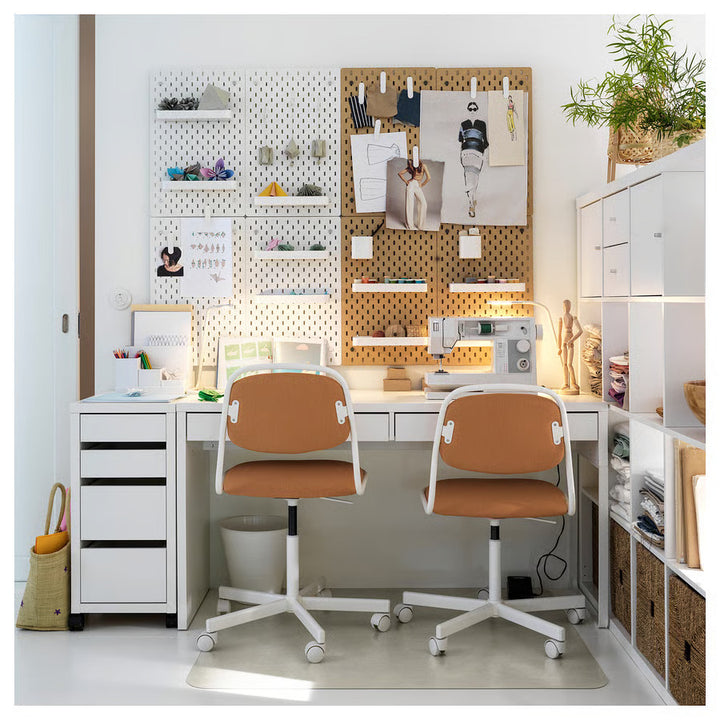IKEA MICKE Desk, black-brown, 55 7/8x19 5/8 "