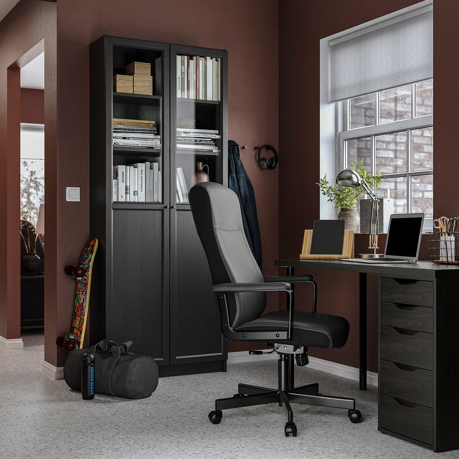 Ikea MILLBERGET Swivel chair, Murum dark brown