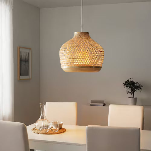 IKEA MISTERHULT Pendant lamp, bamboo/handmade, 18 "
