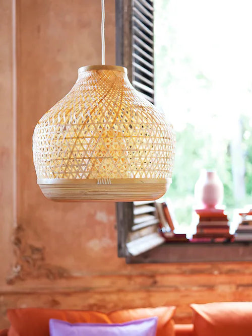 IKEA MISTERHULT Pendant lamp, bamboo/handmade, 18 "