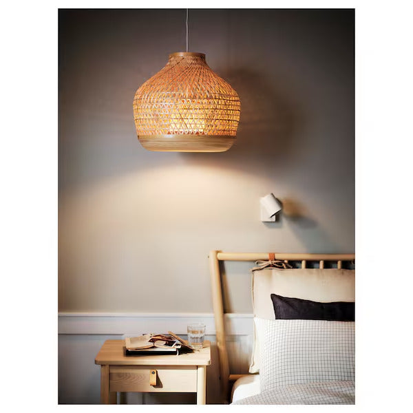IKEA MISTERHULT Pendant lamp, bamboo/handmade, 18 "