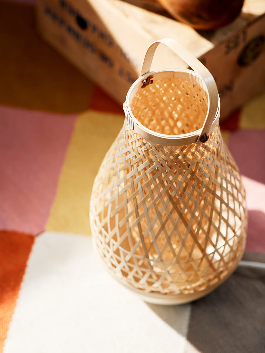 IKEA MISTERHULT Table lamp, bamboo/handmade, 14 "