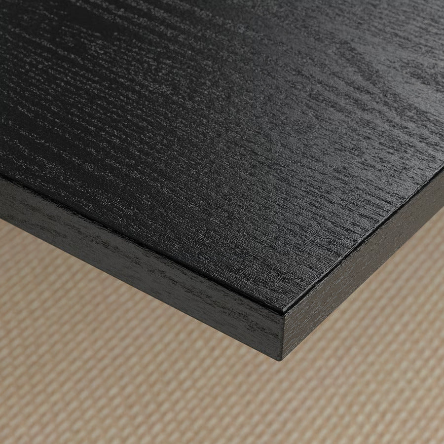 IKEA MITTZON Desk, birch veneer/black, 55 1/8x31 1/2 "