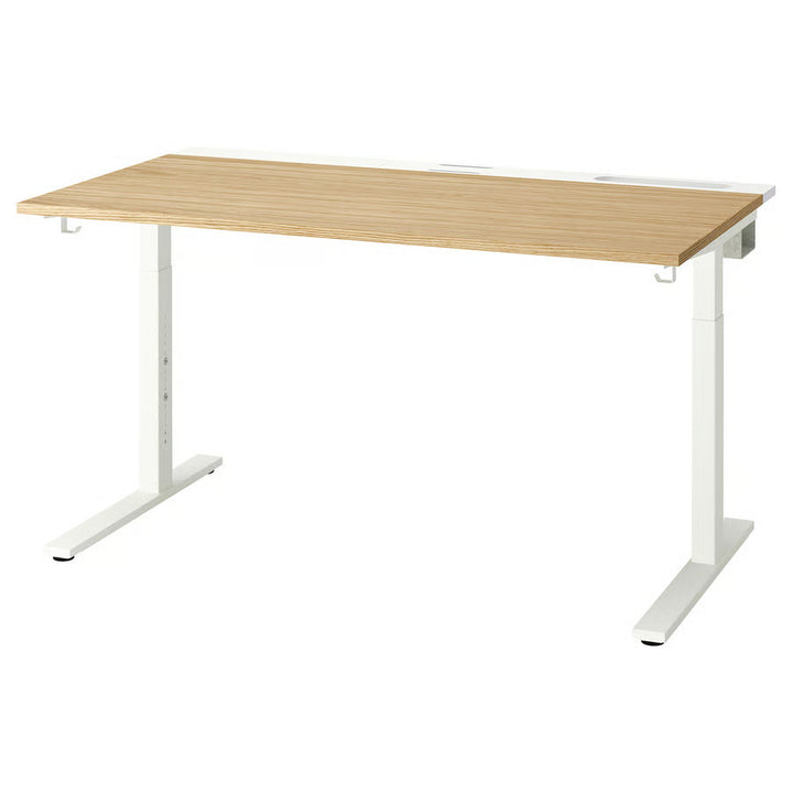 IKEA MITTZON Desk, birch veneer, 55 1/8x31 1/2 "