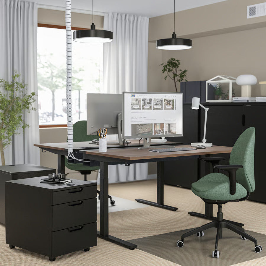 IKEA MITTZON Desk, birch veneer, 55 1/8x31 1/2 "