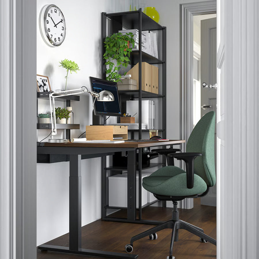 IKEA MITTZON Desk, birch veneer, 55 1/8x31 1/2 "