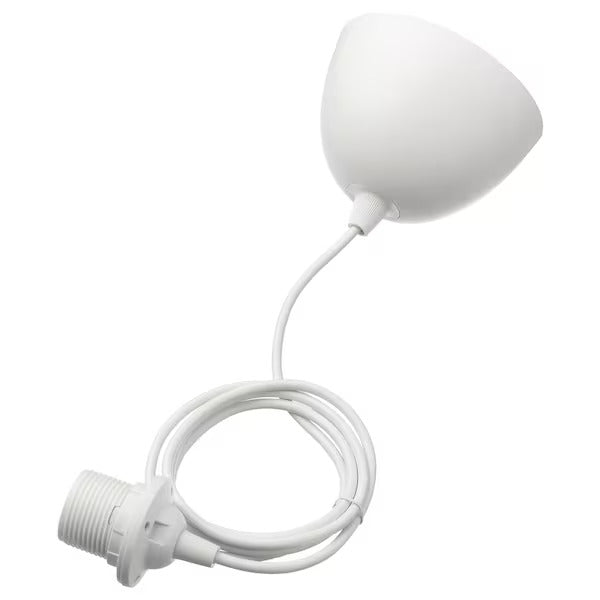 IKEA MOJNA / HEMMA Pendant lamp, white, 19 "