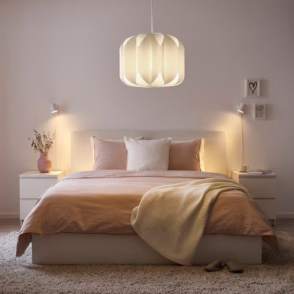 IKEA MOJNA / HEMMA Pendant lamp, white, 19 "