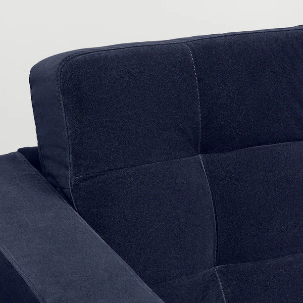 IKEA MORABO Armchair, Djuparp dark blue/wood