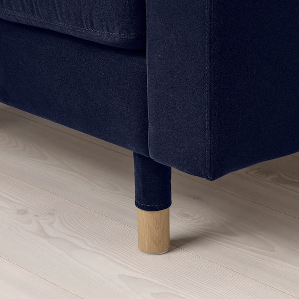 IKEA MORABO Armchair, Djuparp dark blue/wood