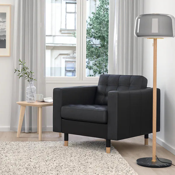 IKEA MORABO Armchair, Grann/Bomstad black/wood