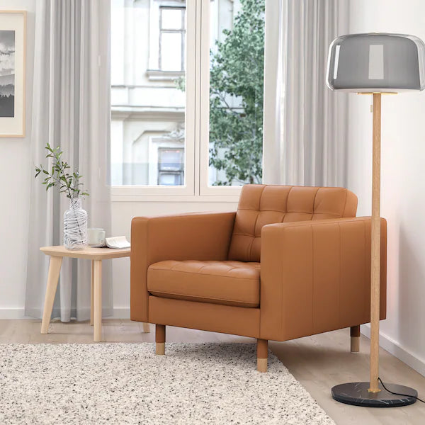 IKEA MORABO Armchair, Grann/Bomstad golden brown/wood