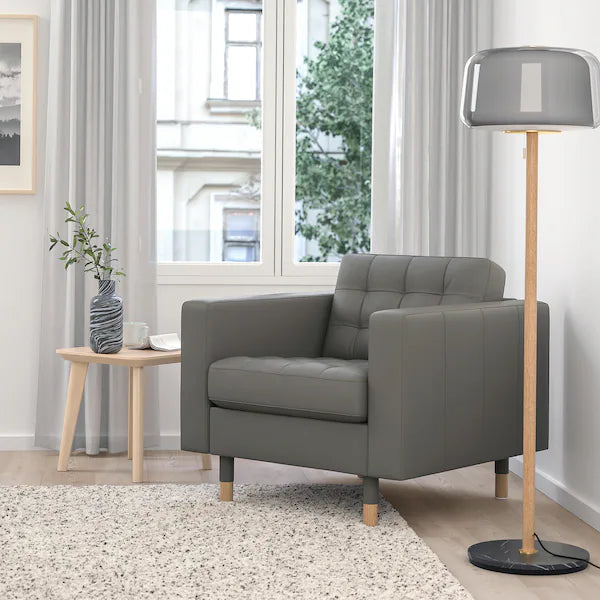 IKEA MORABO Armchair, Grann/Bomstad gray-green/wood