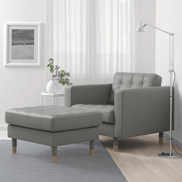 IKEA MORABO Armchair, Grann/Bomstad gray-green/wood
