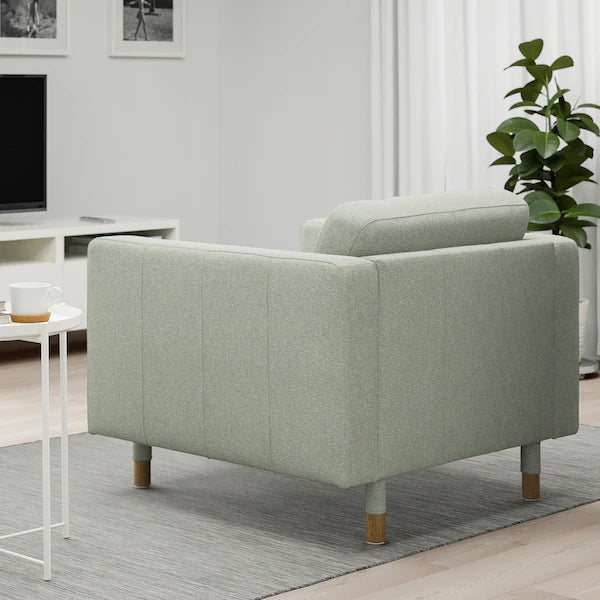 IKEA MORABO Armchair, Gunnared light green/wood