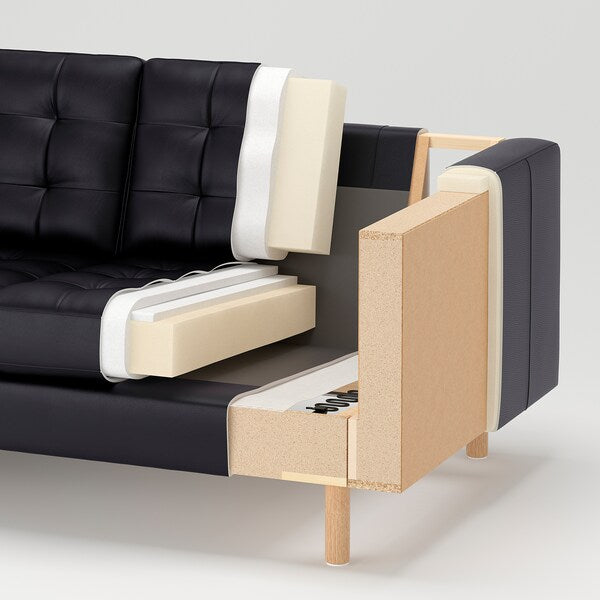 IKEA MORABO Sofa, Grann/Bomstad black/wood