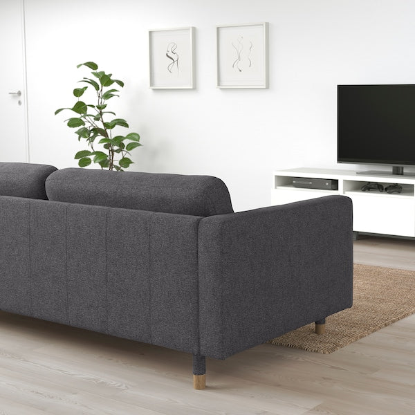 IKEA MORABO Sofa, Gunnared dark gray/wood
