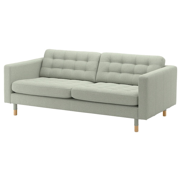 IKEA MORABO Sofa, Gunnared light green/wood