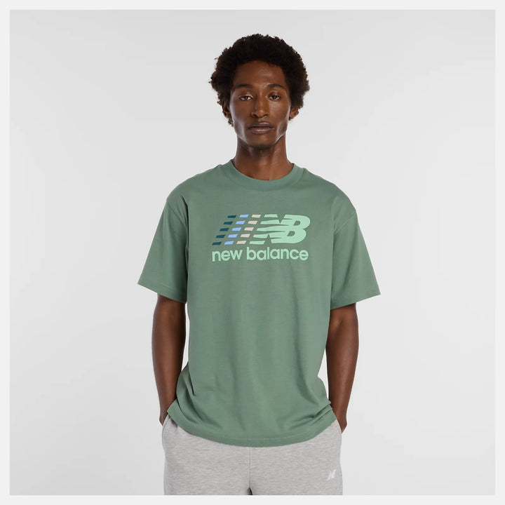 New Balance Center Multi Color Logo T-Shirt