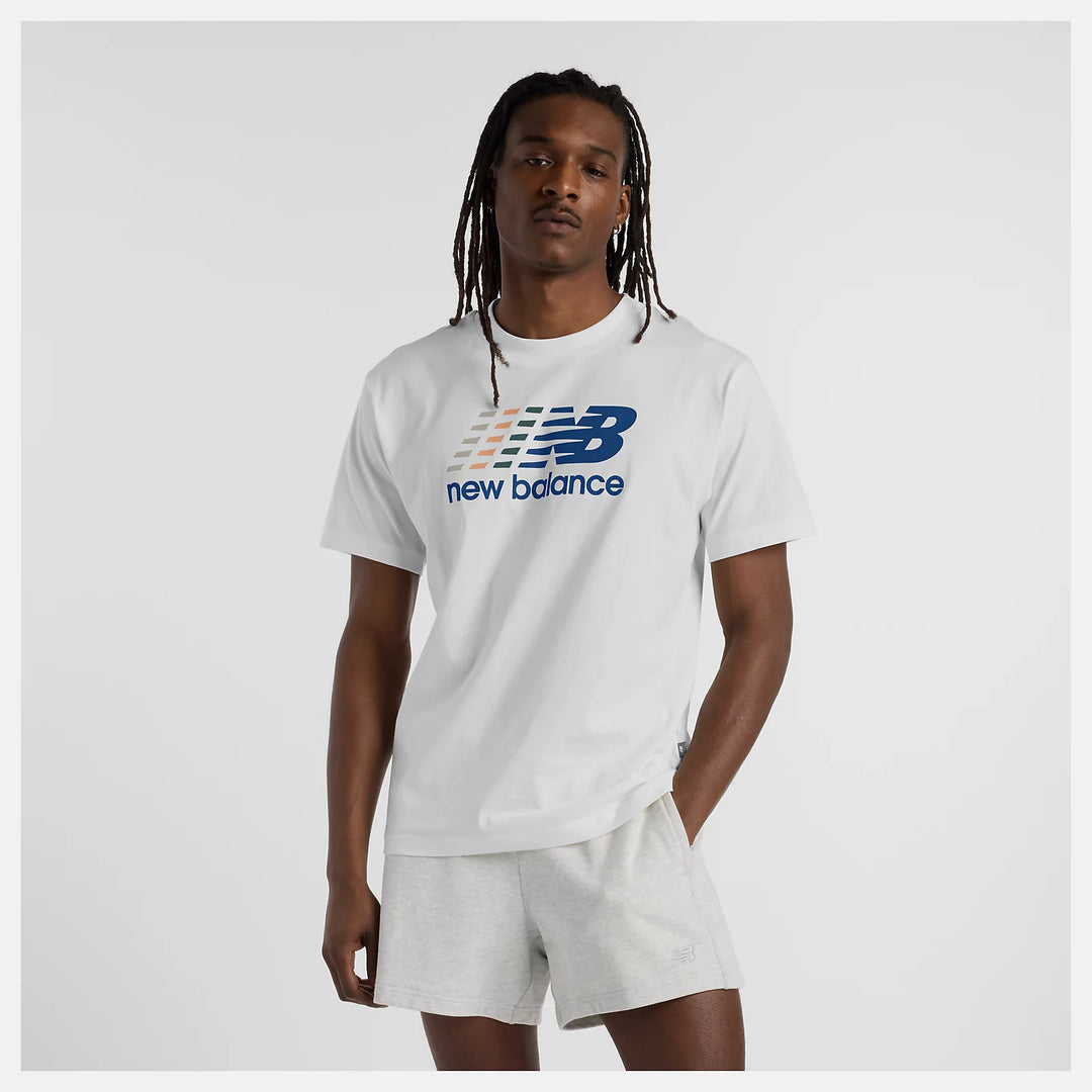 New Balance Center Multi Color Logo T-Shirt
