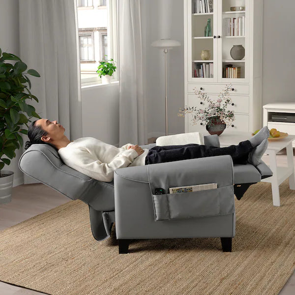 IKEA MUREN Recliner, Remmarn light gray