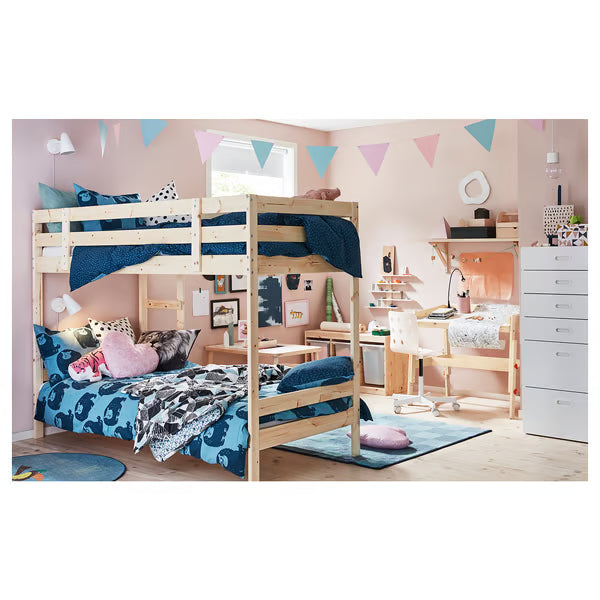 IKEA MYDAL Bunk bed frame, pine, Twin