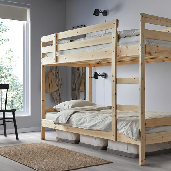 IKEA MYDAL Bunk bed frame, pine, Twin