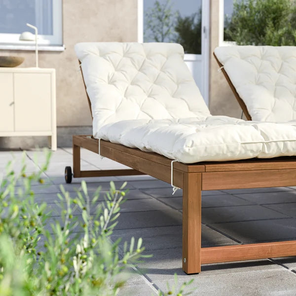 IKEA NÄMMARÖ Chaise, outdoor light brown stained
