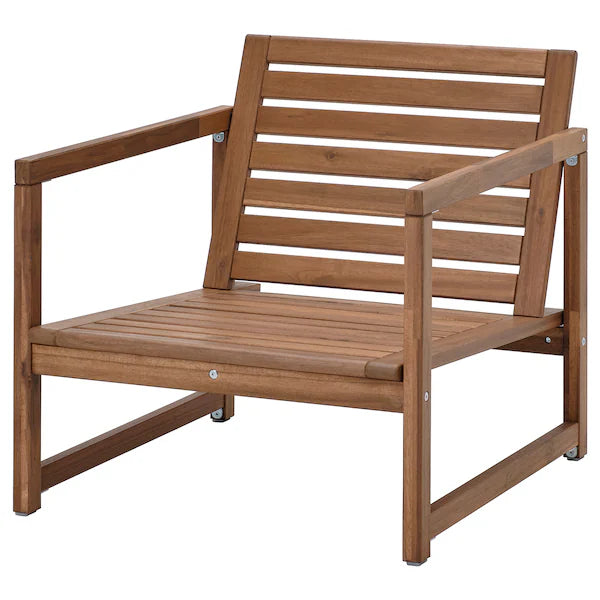 IKEA NÄMMARÖ Lounge chair, outdoor, light brown stained